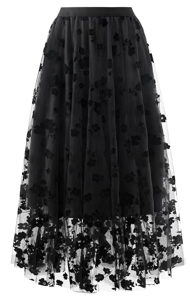 【新品未使用】marno Rosie long skirt 0 + オマケ黒T Reaowazo Skirts for Women Midi Long Length Dressy Casual